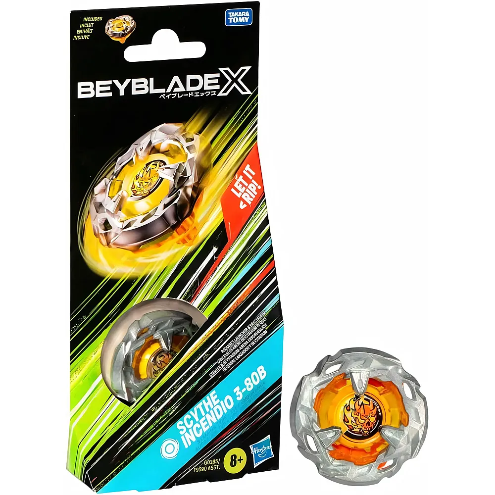 Beyblade X Booster Pack Scythe Incendio 3-80B