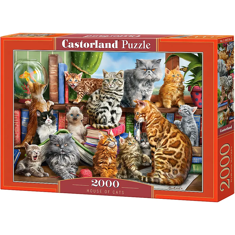 Castorland Puzzle House of Cats 2000Teile