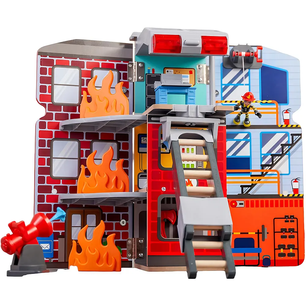 KidKraft 2in1 Feuerwehr Spielset - Spielesets