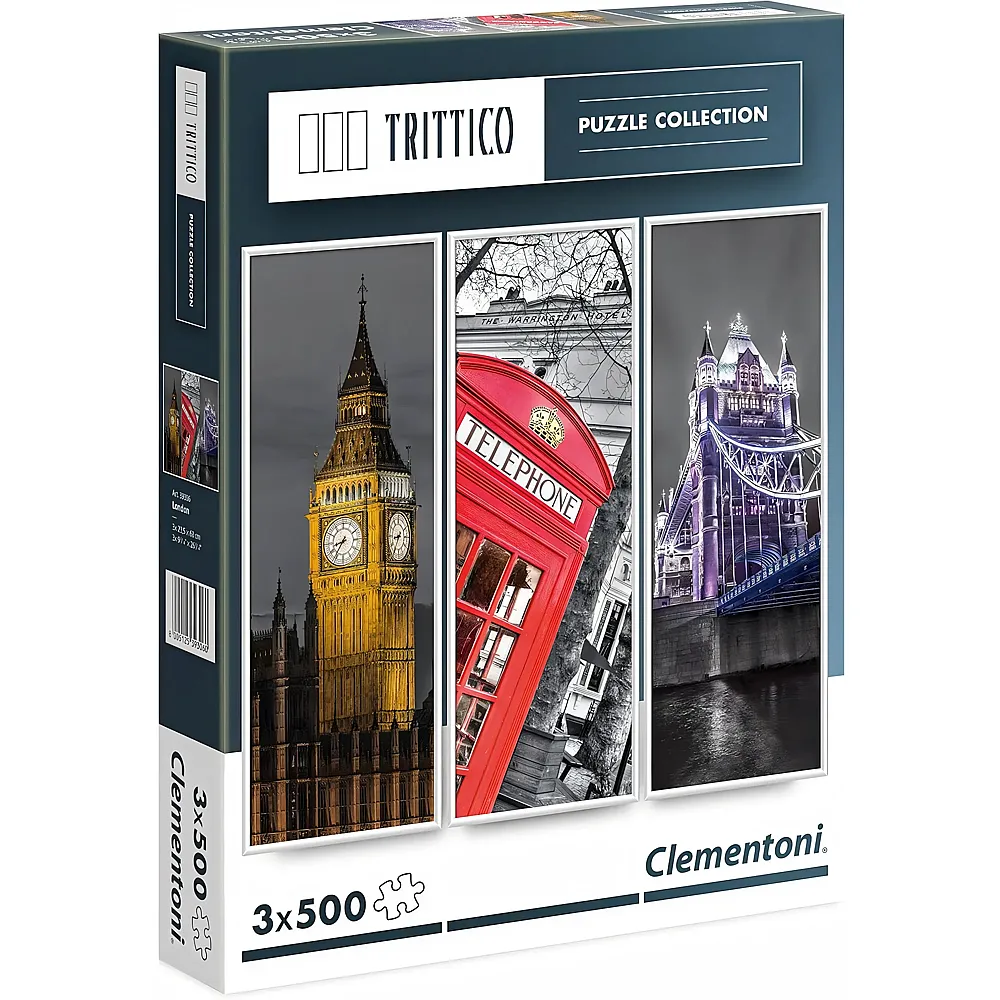 Clementoni Puzzle Trittico London 500Teile