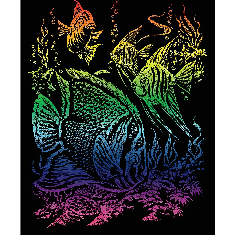 Royal & Langnickel R&l Gravures D'art Std Arc-en-ciel Poisson Tropical 21.3x29. - Suche