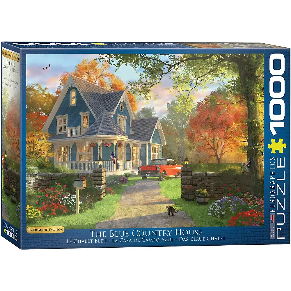 Eurographics Puzzle Dominic Davison - The Blue Country House - 1000 Teile | Puzzle 1000 Teile