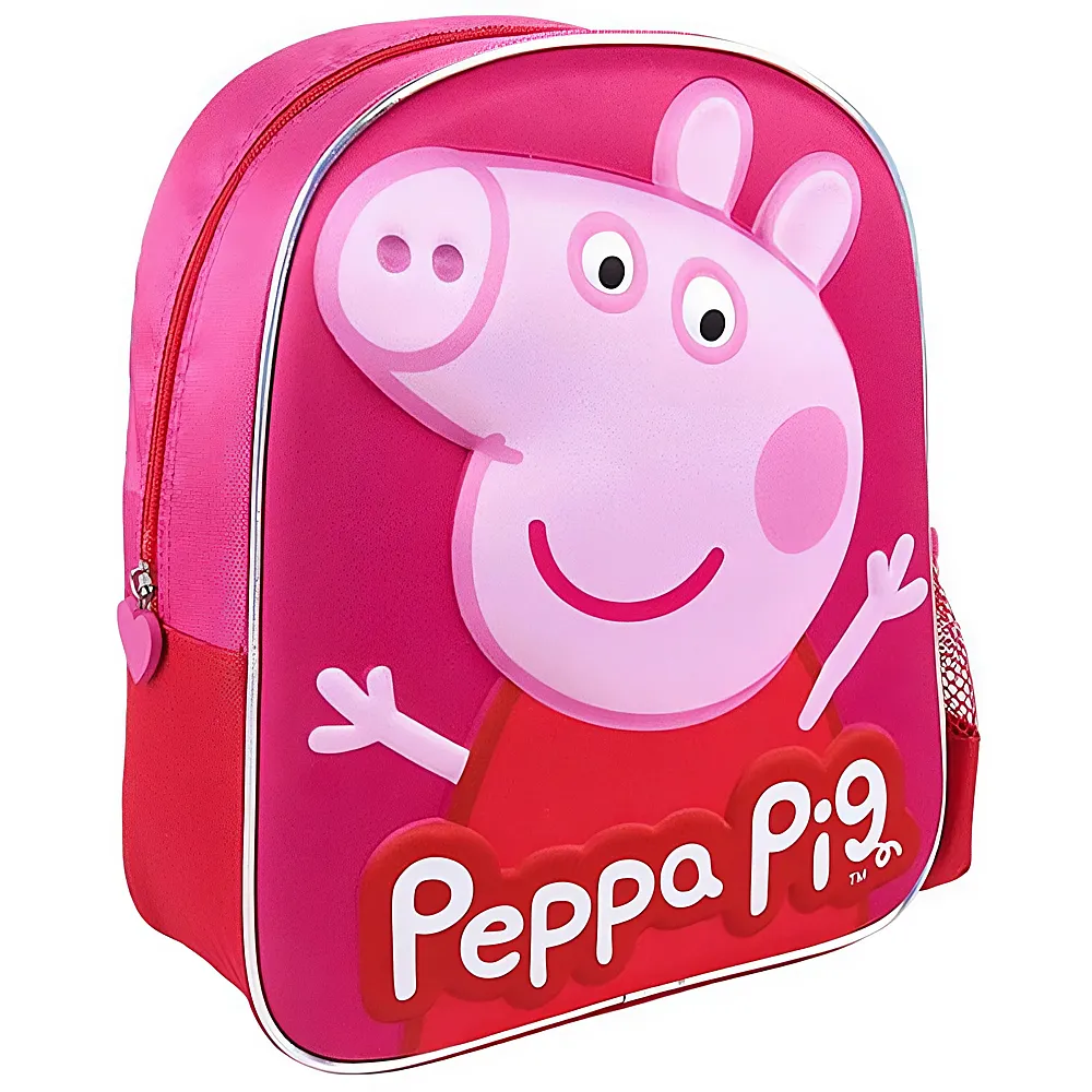 Sambro Peppa Pig Rucksack 3D 25x31x10cm | Schule & Kindergarten