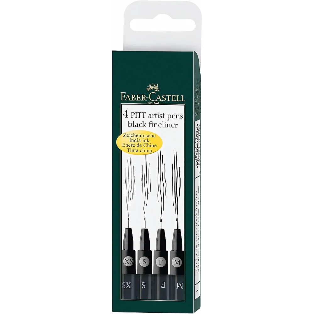 Faber-Castell 4er Etui - XS, S, F, M