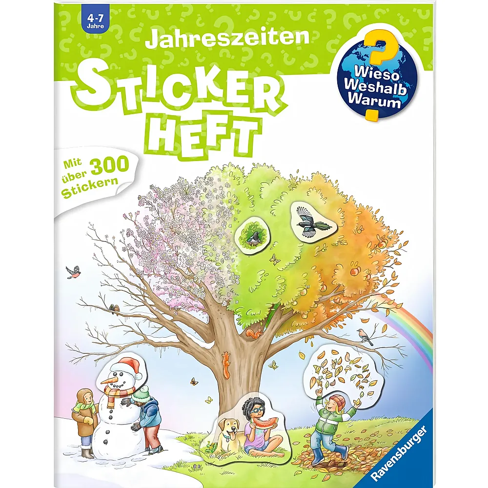 Ravensburger Wieso Weshalb Warum Stickerheft Jahreszeiten