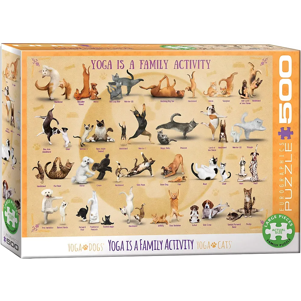 Eurographics Puzzle Yoga is A Family Activity - 500 Teile | Puzzle 500 Teile