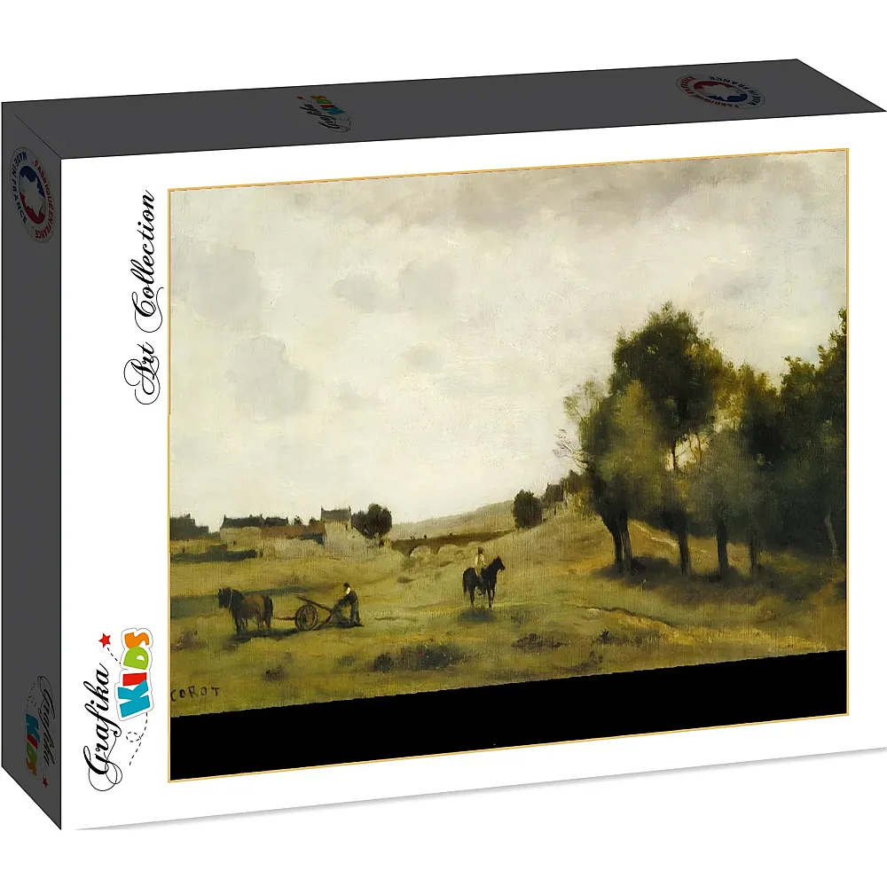 Grafika Puzzle Art Collection Jean-Baptiste-Camille Corot Grafika Kids View near Epernon, 1850-1860 - 12 Teile