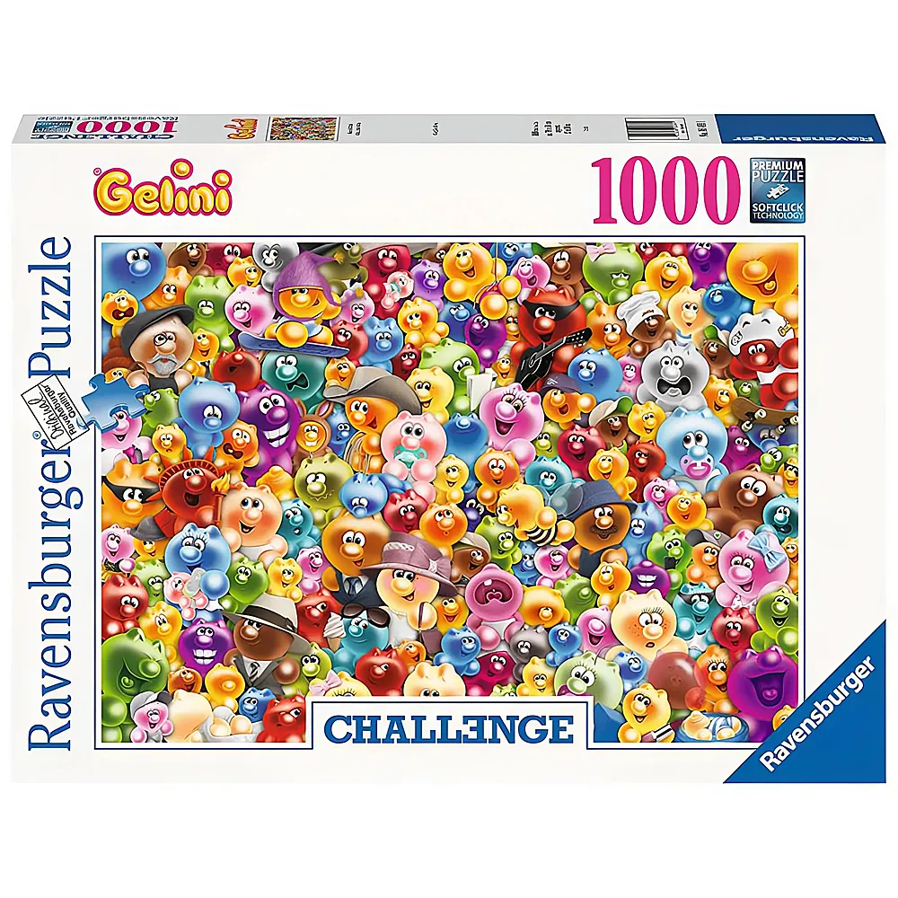 Ravensburger Puzzle Challenge Ganz viel Gelini 1000Teile
