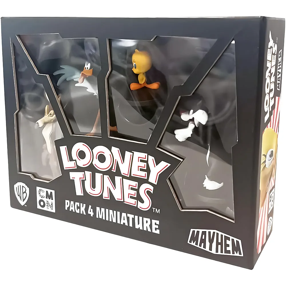 CMON Looney Tunes Mayhem: Packung mit 4 Miniaturen - Erweiterung des Brettspiels, f�r 2-4 Spieler, ab 10 Jahren, italienische Ausgabe - Suche