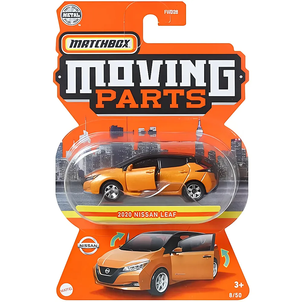 Matchbox Moving Parts 2020 Nissan Leaf 1:64 | Spielzeugauto