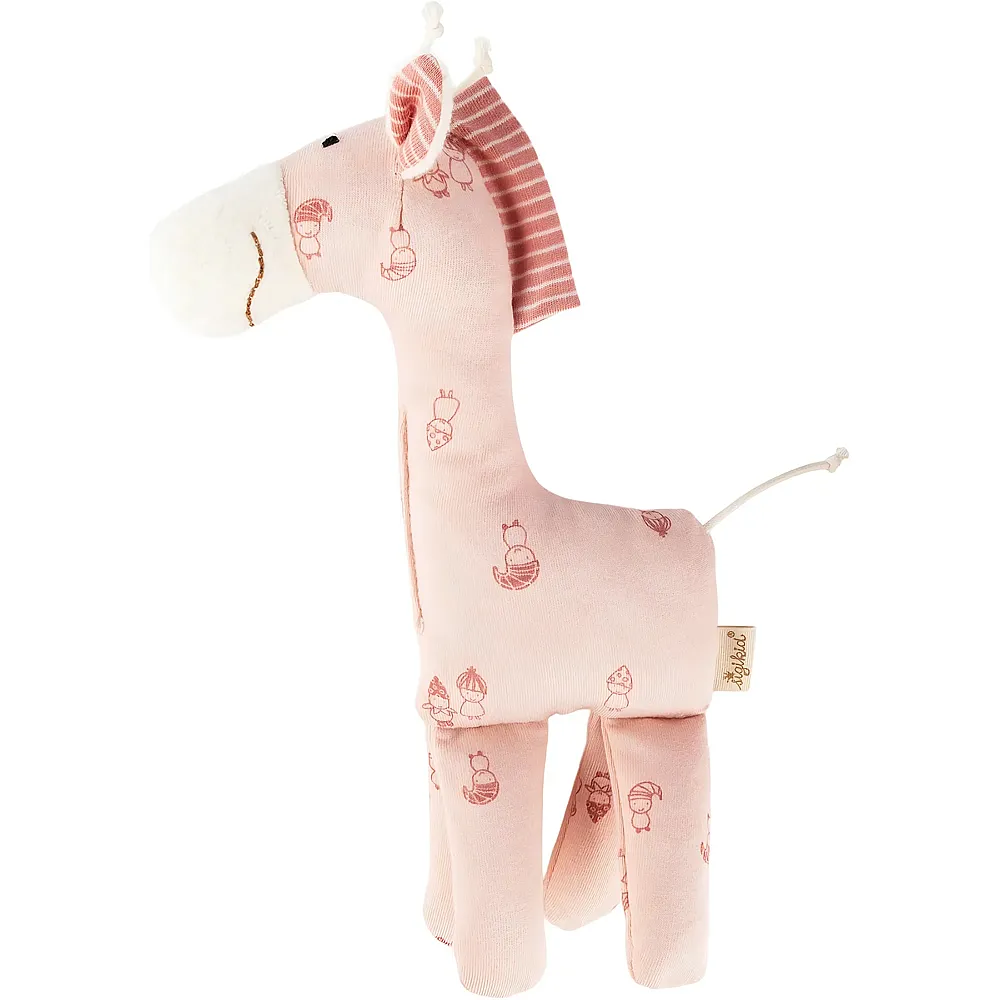 Sigikid Baby Kuscheltier Giraffe Rosa - 23 cm | Schmusetiere