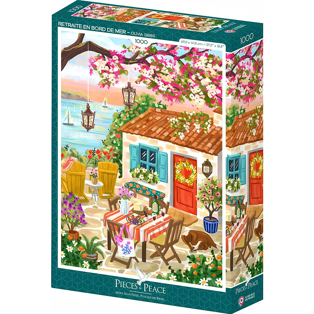 Pieces & Peace Puzzle Olivia Gibbs Ocean View Retreat 1000Teile