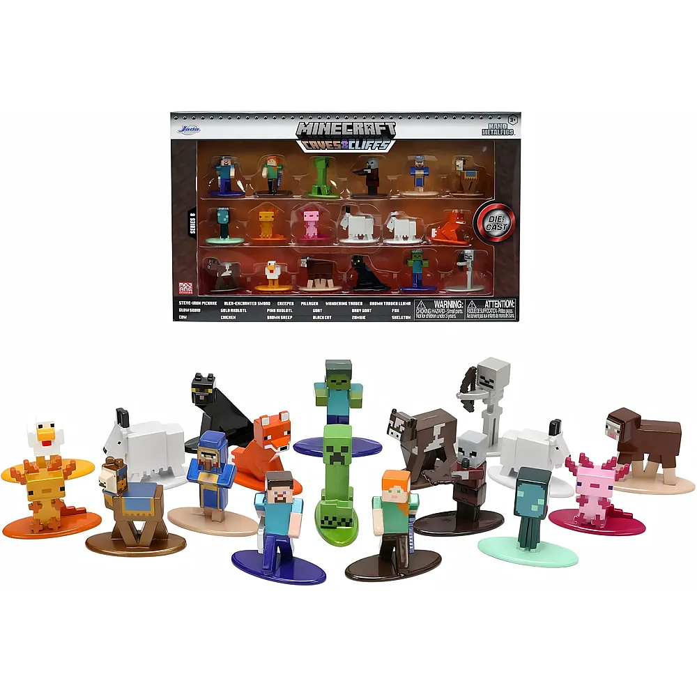 Jada Minecraft Multi Pack Nano Figures,Wave 8
