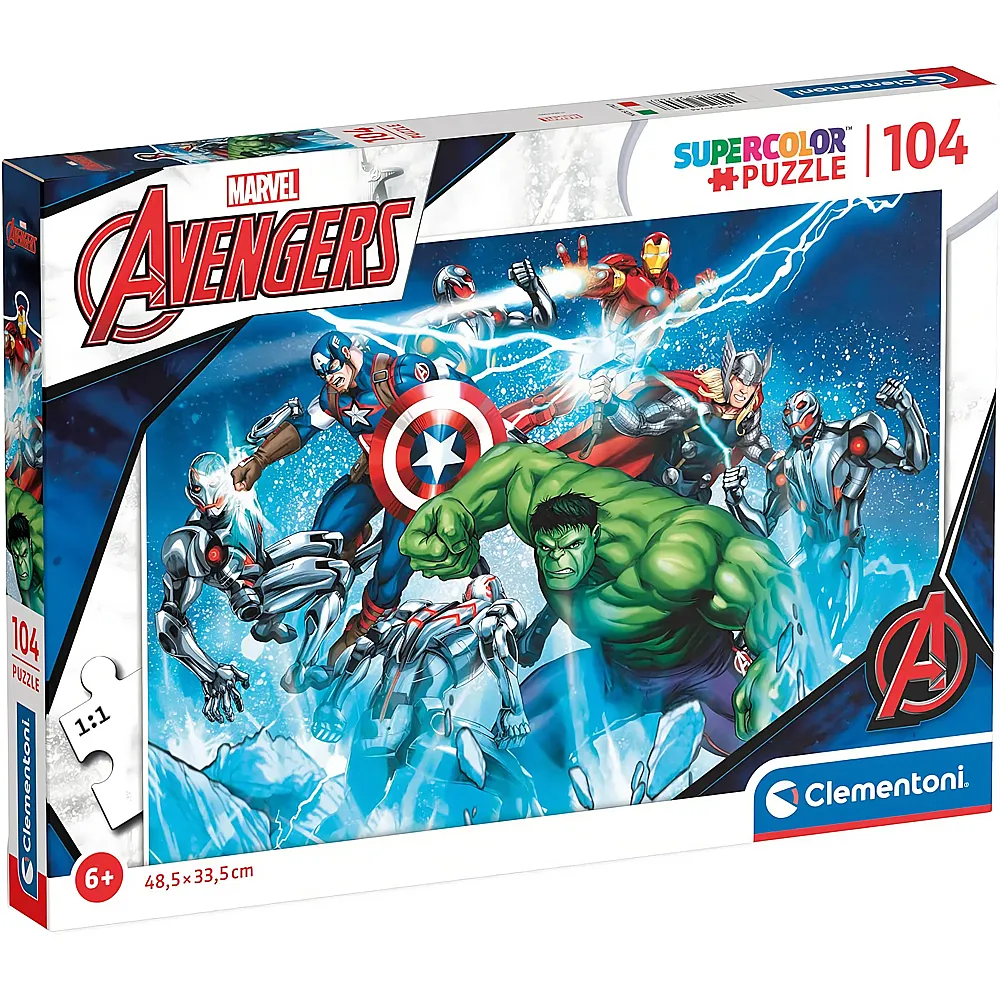 Clementoni Puzzle Supercolor Marvel Avengers 104Teile