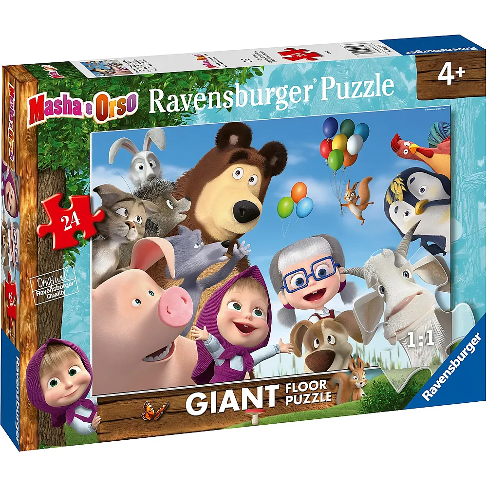 Ravensburger Puzzle Giant Floor Mascha und der B�r - 24 Teile