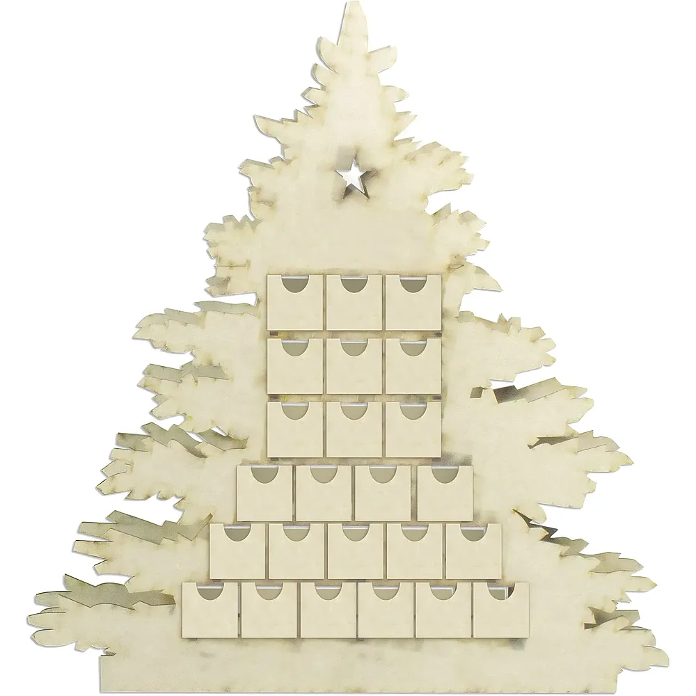 Aladine Holz Adventskalender Xmasbaum - Suche