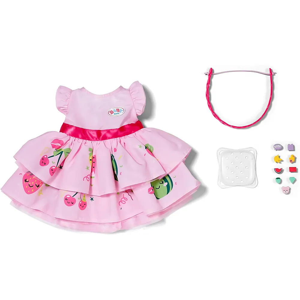 Zapf Creation Baby Born Kleid mit Pinplay - 43 cm | Puppenkleider