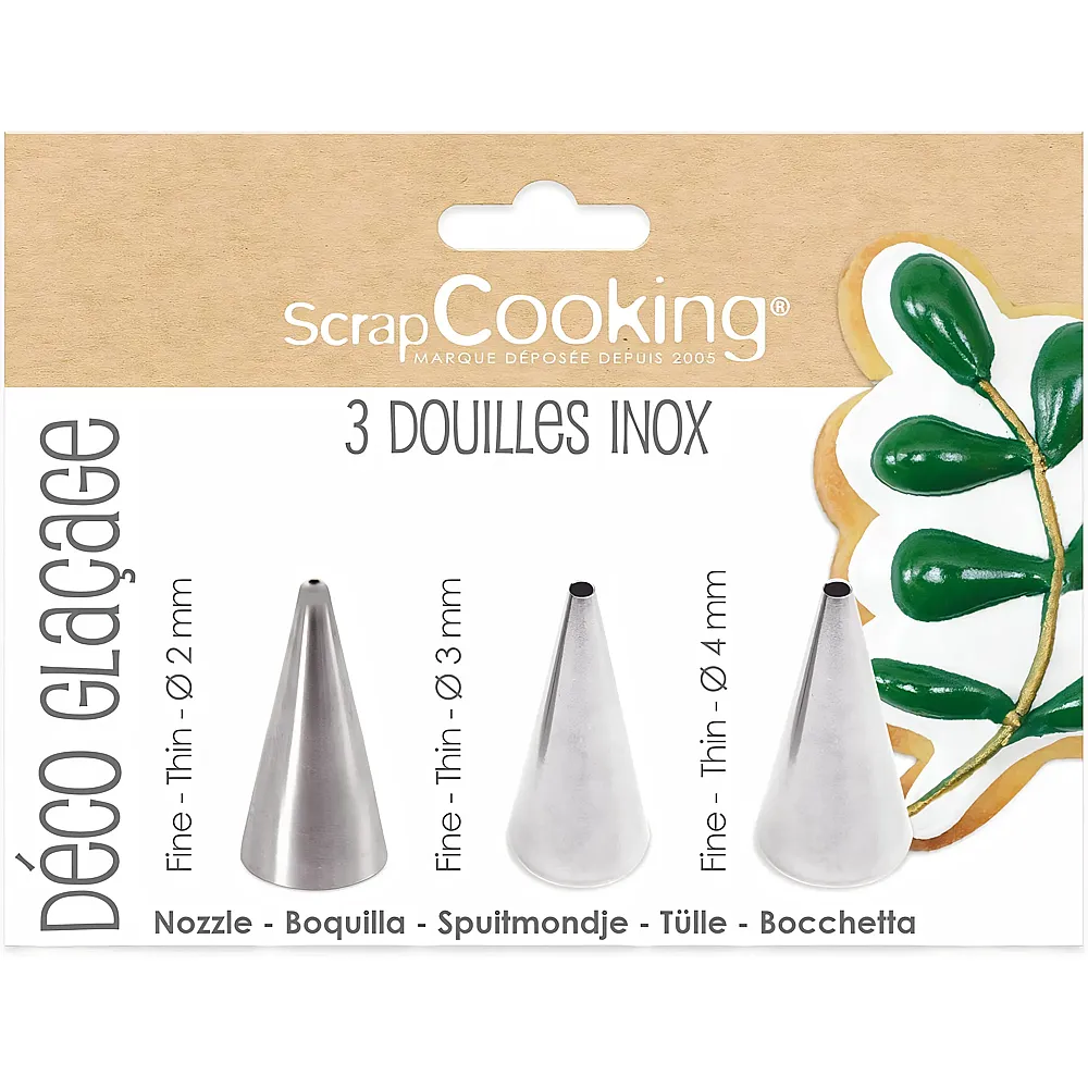 ScrapCooking Spritzt�llen rund - 3 Teile