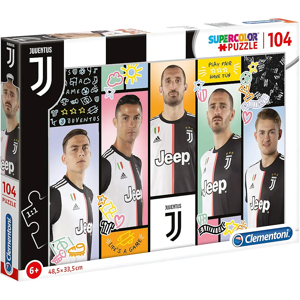 Clementoni Puzzle Supercolor Juventus - 104 Teile