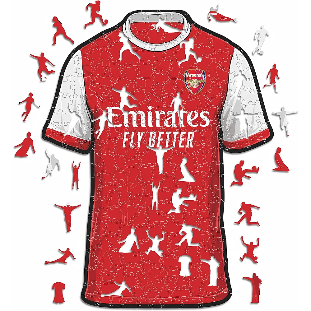 meinspielzeug - Iconic Puzzle Arsenal FC - Trikot 270Teile | Holzpuzzle