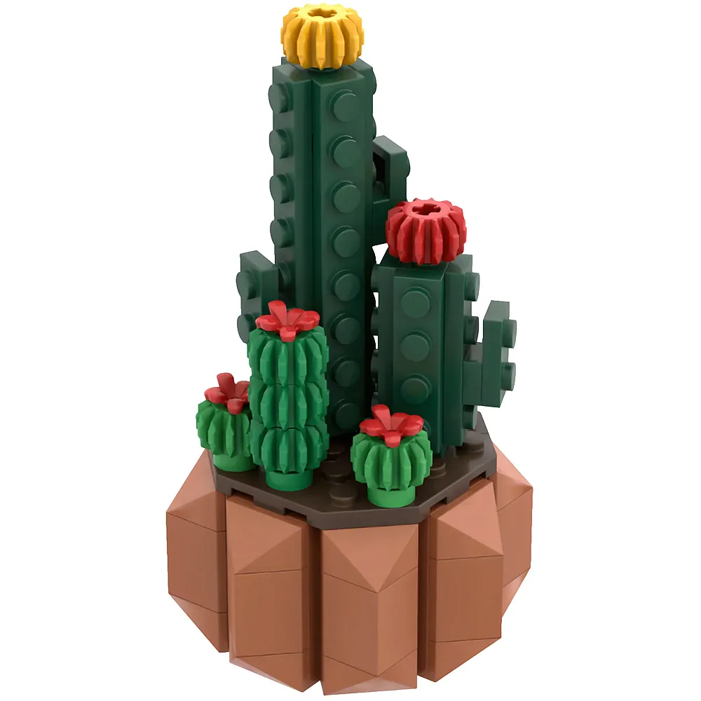 Brixies Plus Mini Blume Desert dream - 125 Teile | Klemmbausteine Natur