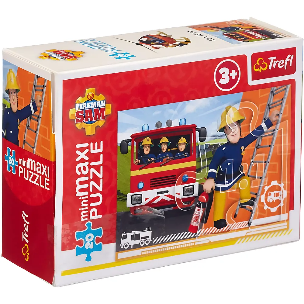Trefl Feuerwehrmann Sam - Mini Maxi Puzzle 20 Teile - Display - Suche