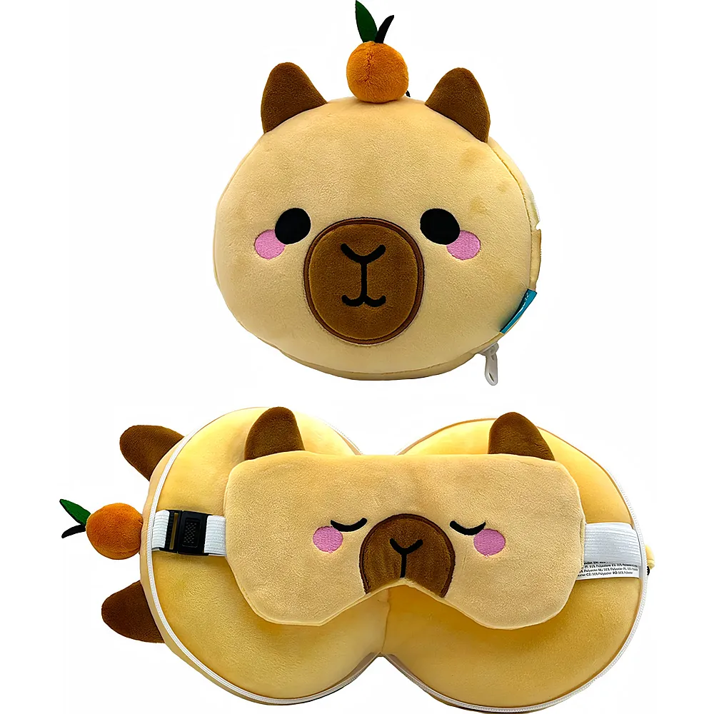 Puckator Duke Capybara Reisekissen und Augenmaske