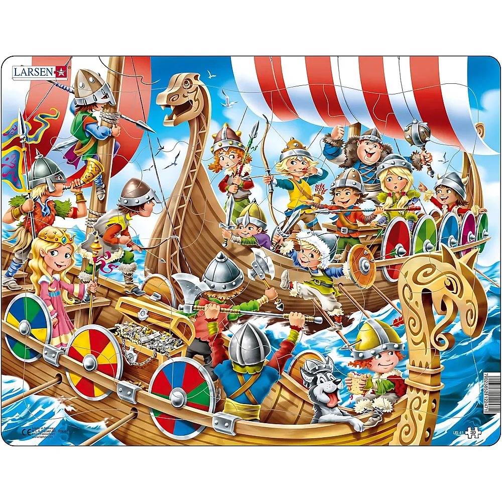 Larsen Puzzle Vikinger - 30 Teile