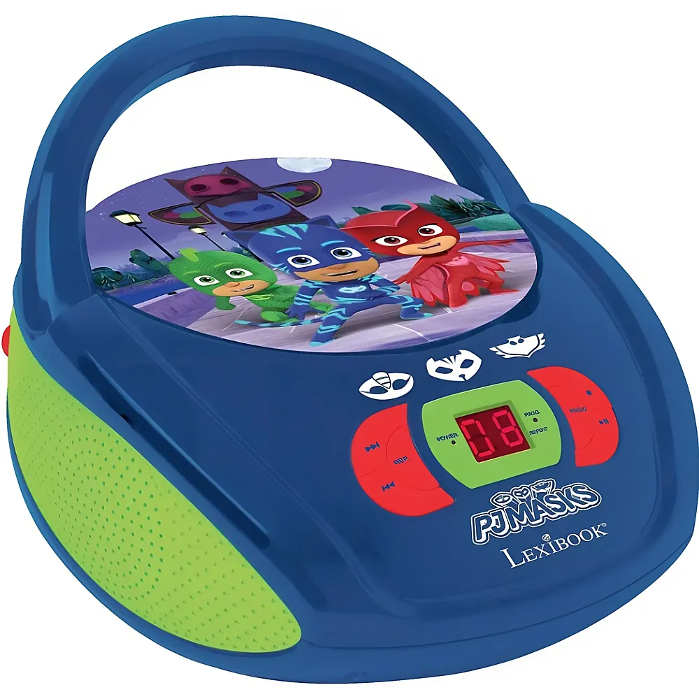 Lexibook PJ Masks Tragbarer CD-Spieler mit Mikrofonbuchse