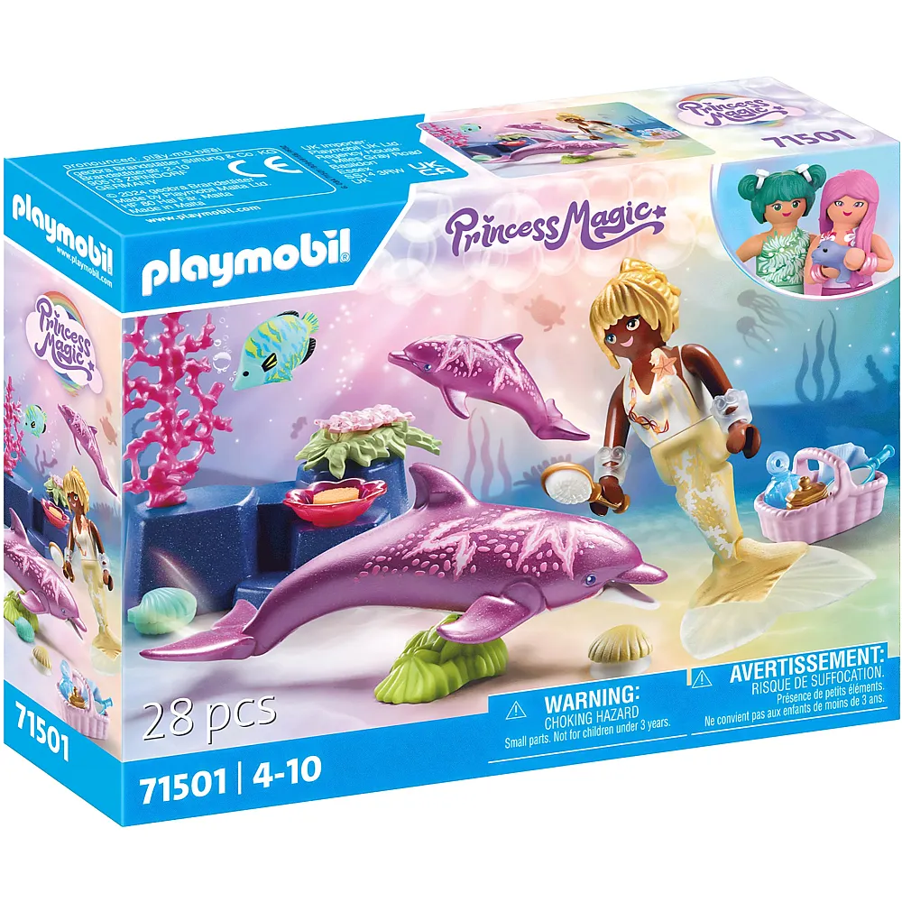 PLAYMOBIL Princess Magic Meerjungfrau mit Delfinen 71501