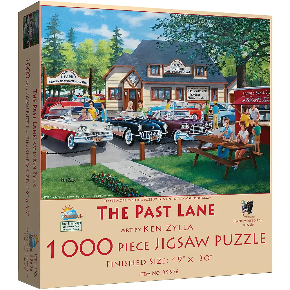 SunsOut Puzzle Ken Zylla The Past Lane - 1000 Teile