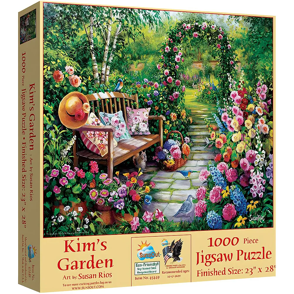 SunsOut Puzzle Susan Rios Kim's Garden - 1000 Teile