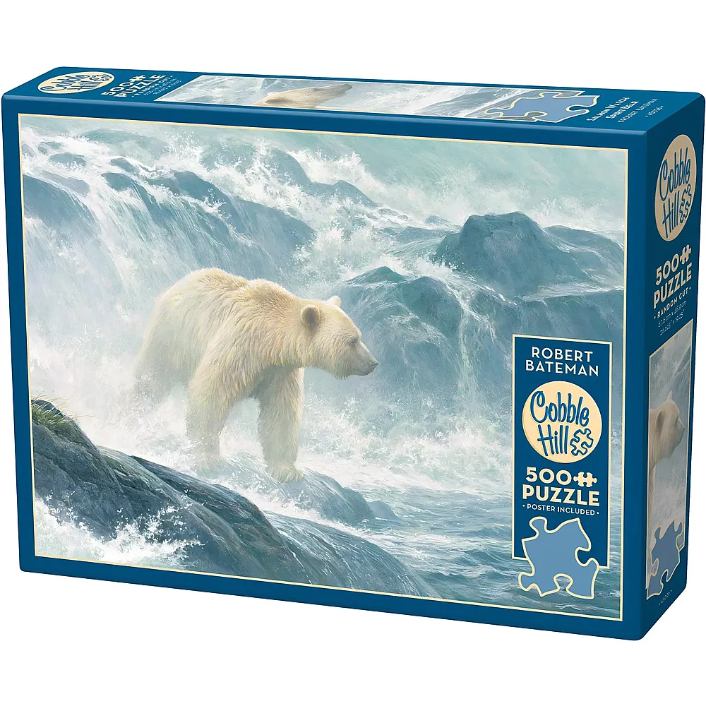Cobble Hill Puzzle Kermodeb�r zwischen Wellen - 500 Teile