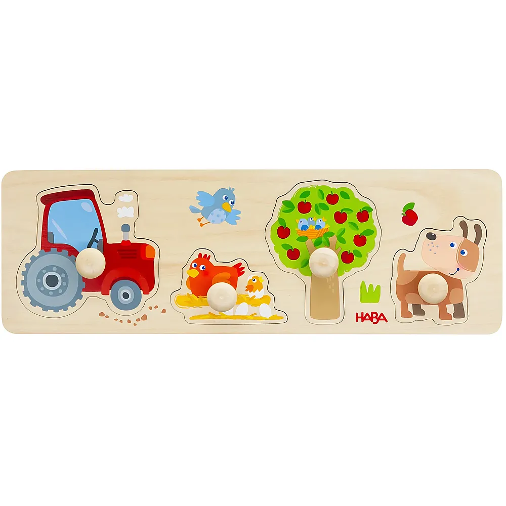 HABA Greifpuzzle Bauernhof 4Teile
