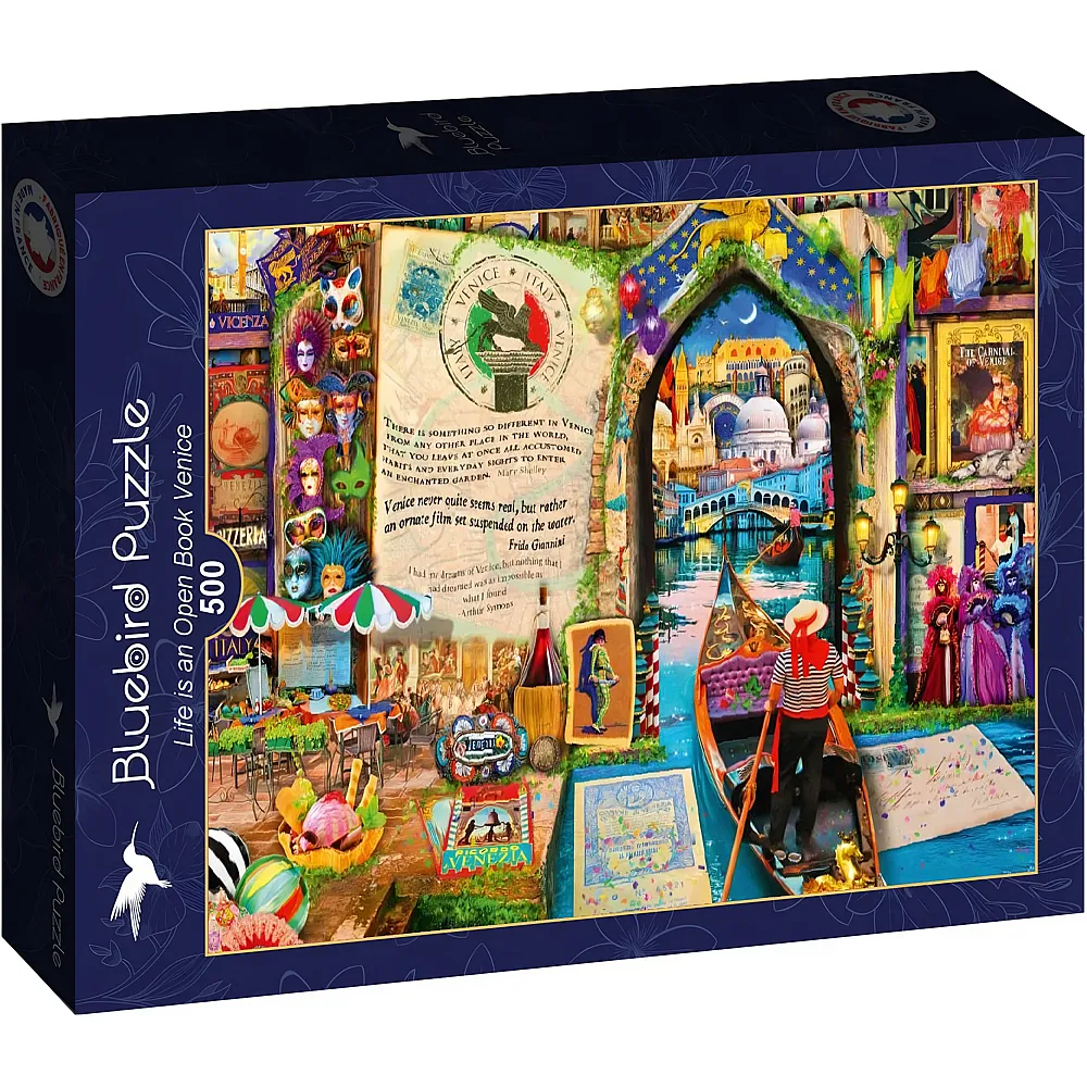 Bluebird Puzzle Aimee Stewart Life is an Open Book Venice 500Teile