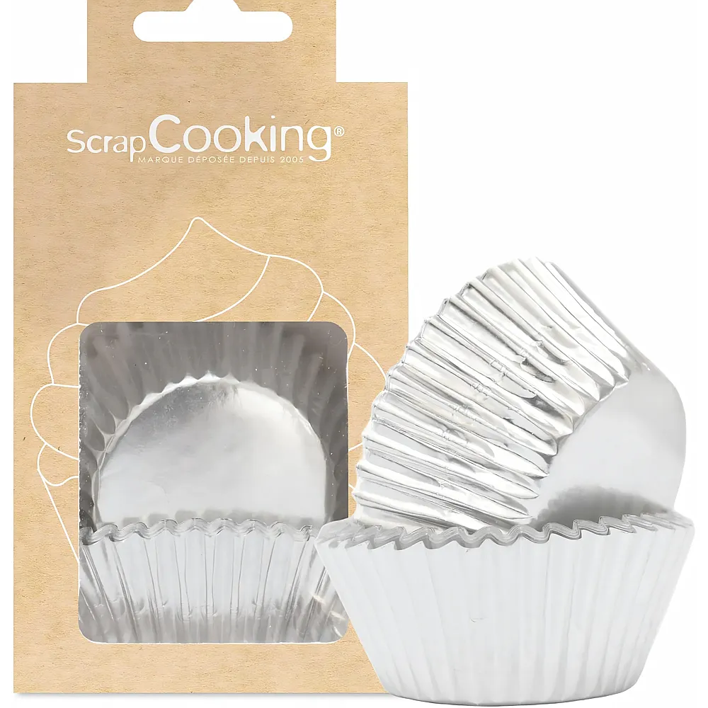 ScrapCooking Muffinf�rmchen Silber - 48 Teile
