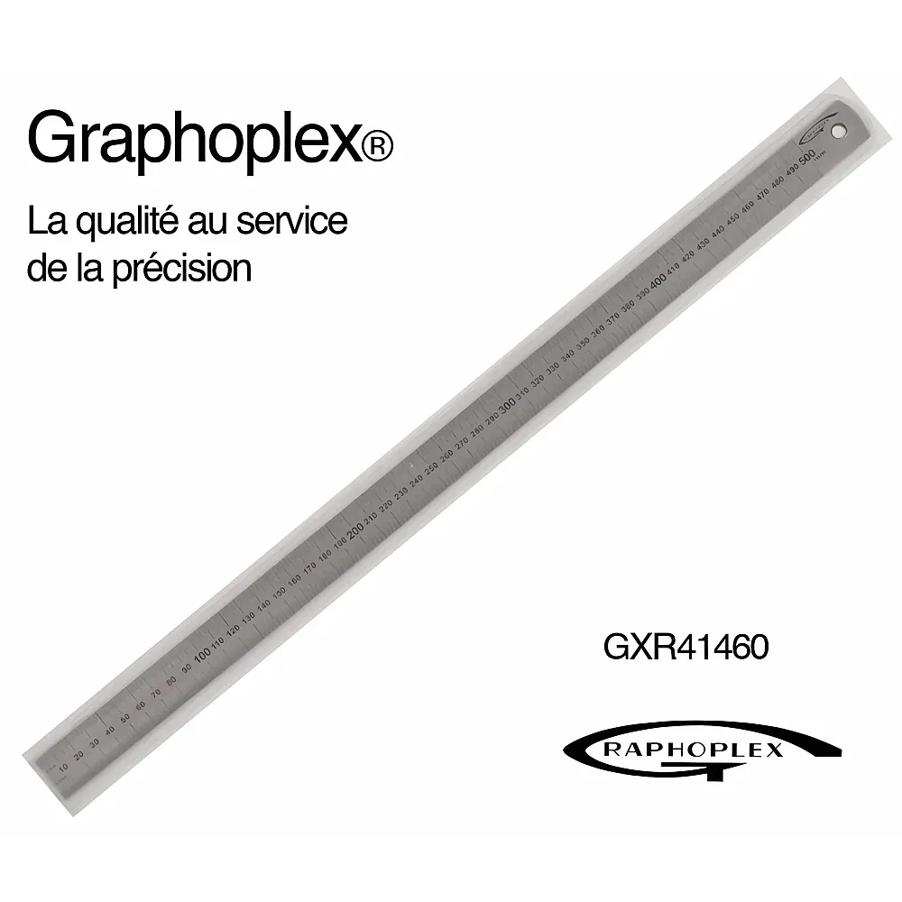 OZ International Reglet Acier Epais EP  1mm L  24mm L  50cm - Suche