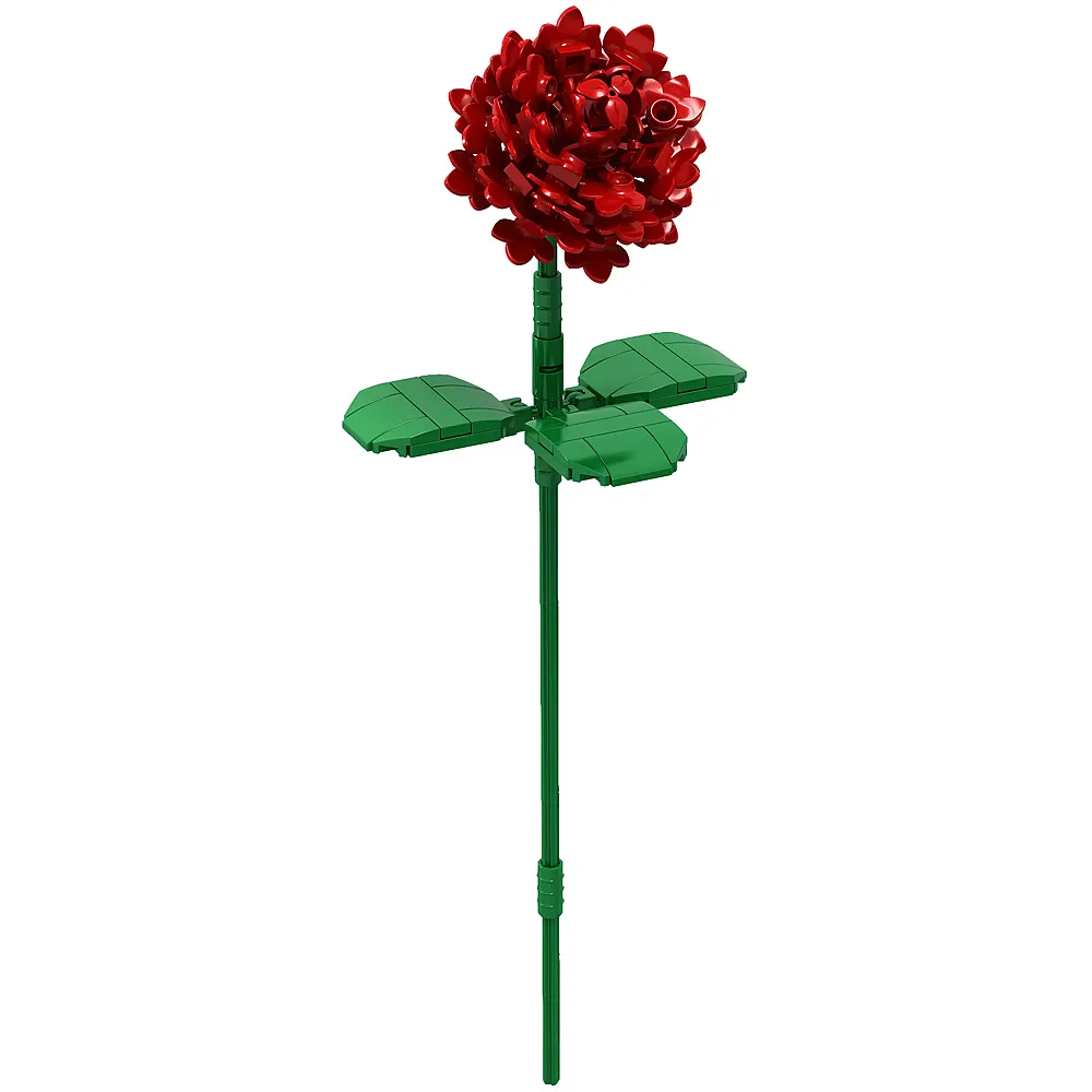 Brixies Plus Rose Rot - 113 Teile | Klemmbausteine Natur