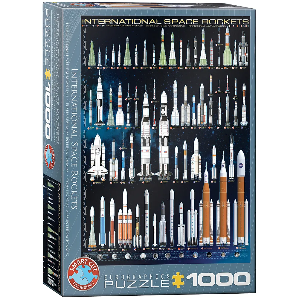 Eurographics Puzzle Internationale Weltraumraketen 1000Teile | Puzzle 1000 Teile