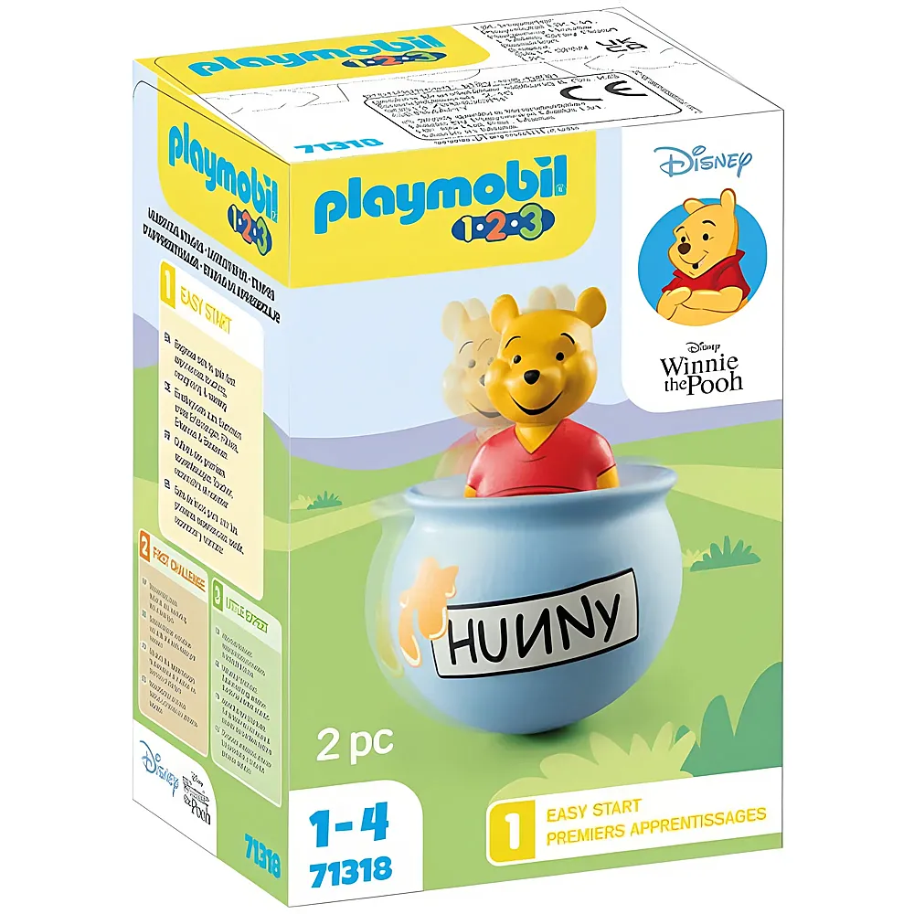 PLAYMOBIL 1.2.3 Winnie Pooh Winnies Stehauf-Honigtopf 71318