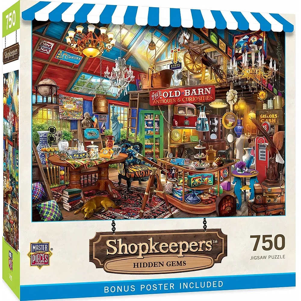 Master Pieces Puzzle Shopkeepers Versteckte Sch�tze - 750 Teile