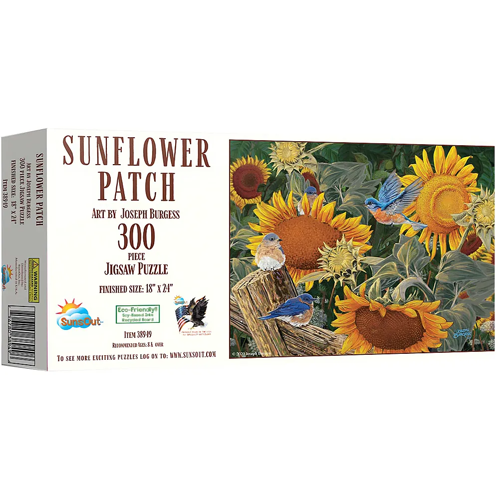 SunsOut Puzzle Joseph Burgess Sonnenblumenbeet - 300 Teile