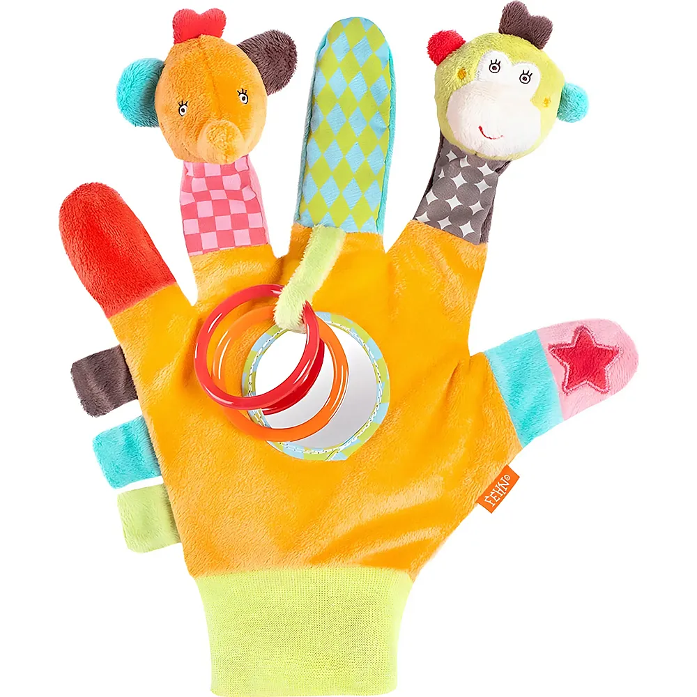 Fehn Spielhandschuh Safari - 25 cm | Fingerpuppen