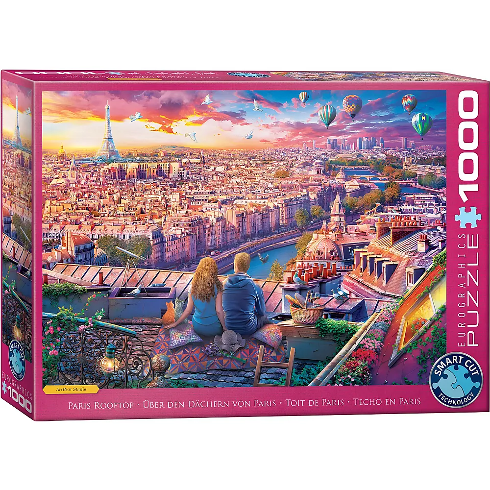 Eurographics Puzzle �ber den D�chern von Paris - 1000 Teile