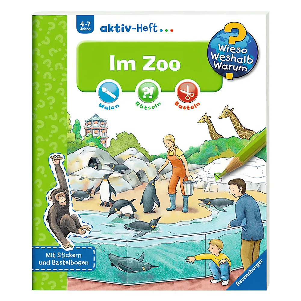 Ravensburger Wieso Weshalb Warum aktiv-Heft Im Zoo