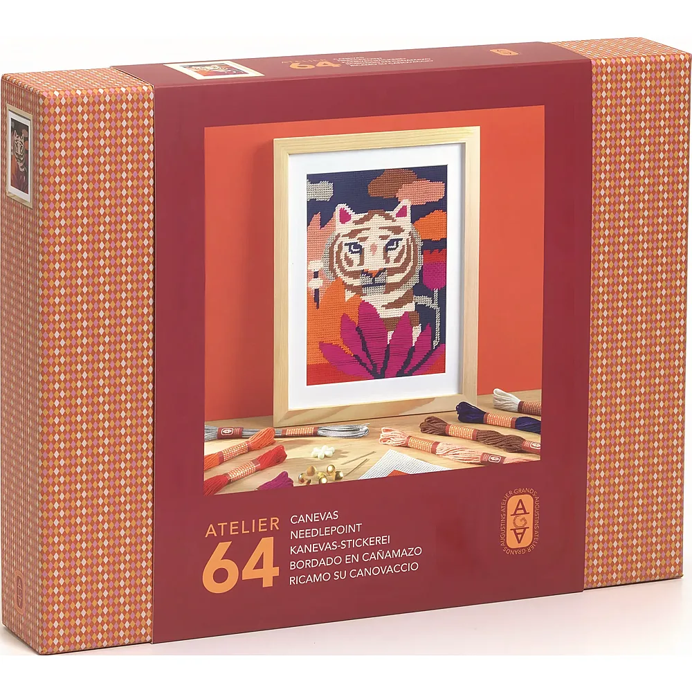 Djeco Atelier 64, Kanvas-Stickerei
