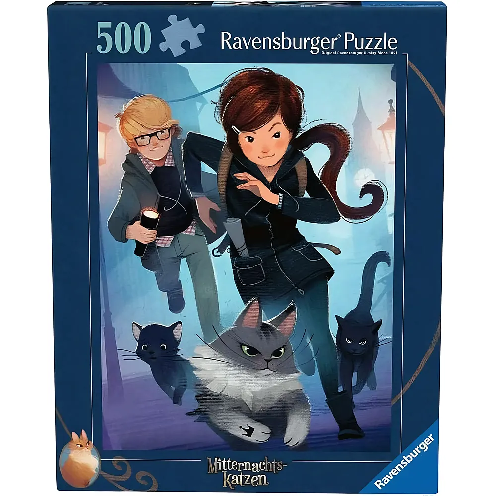 Ravensburger Puzzle Mitternachts-Katzen 500Teile