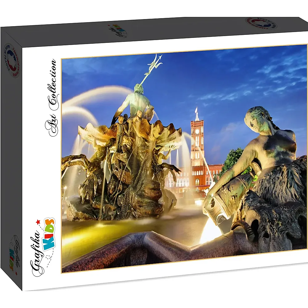 Grafika Puzzle Art Collection Deutschland Edition Grafika Kids Berlin, Alexanderplatz und Rotes Rathaus - 12 Teile