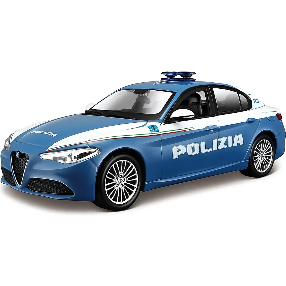 Bburago 1:24 Alfa Romeo Giulia Polizia | Die-Cast Modelle