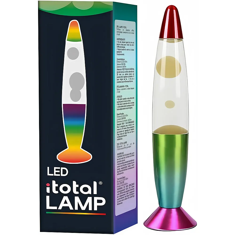 i-total LED-Lavalampe Rainbow - Nachtlichter & Lampen